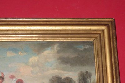 Kindervergnügen, Gemälde aus dem frühen 19. Jahrhundert.