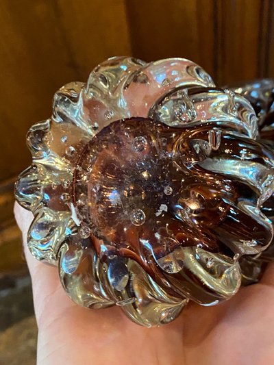 Paire De Boules En Verre De Murano, Circa 1970-1980