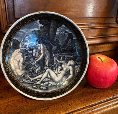 Grande Coupe émaillée De Style Renaissance : L’enfance De Zeus