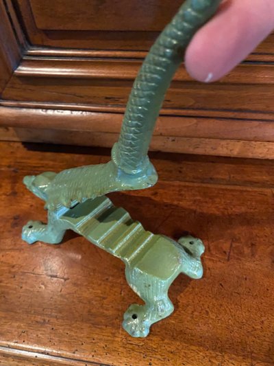 Crocodile Mâche Bouchon De Pharmacie, Fin Du XIX Eme Siècle