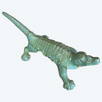 Crocodile Mâche Bouchon De Pharmacie, Fin Du XIX Eme Siècle