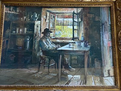 Peasant Interior by Eugène Villon (1879-1951)