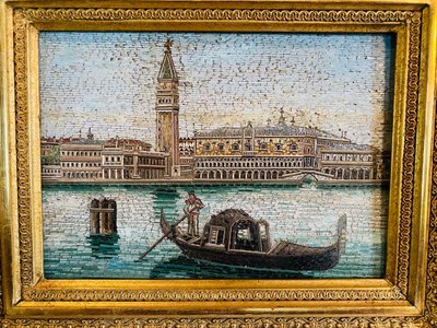 Großes Mikromosaik: Venedig, 19. Jahrhundert