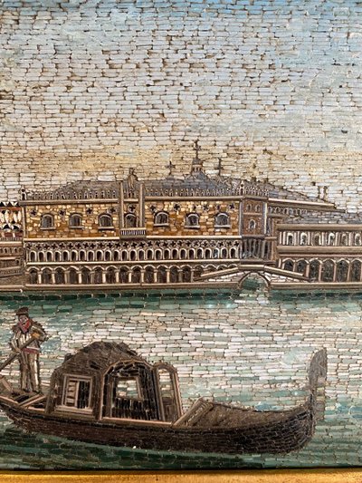 Großes Mikromosaik: Venedig, 19. Jahrhundert