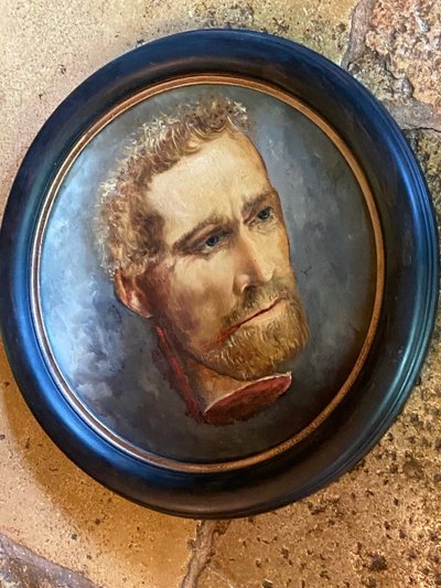 The Decapitated Head of Saint John the Baptist in a Tondo, Early 19th Century