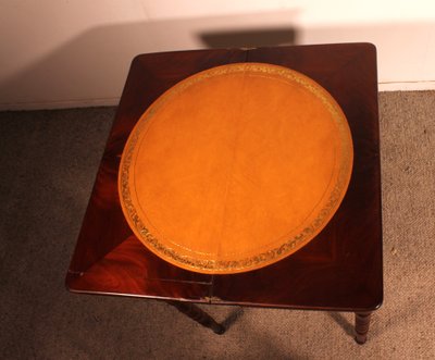 Spieltisch, XIX. Jahrhundert, Mahagoni