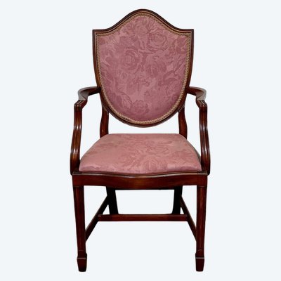 Englischer Sessel aus Mahagoni aus den 70er Jahren