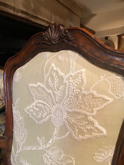 Armchair with Walnut Frame from the 18th Century