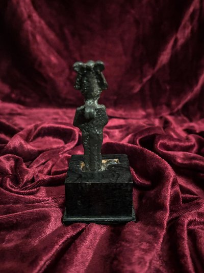 Antique bronze statuette of Osiris, Egypt, Late Period (circa 664–332 BC). 