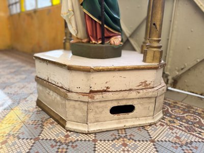 Neo-Gothic gilded wood ciborium - Circa 1900