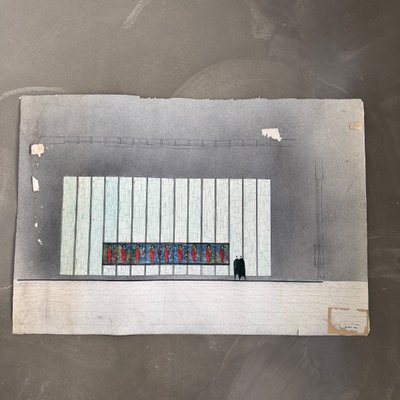 Architectural drawing project 1960 by René Vachez