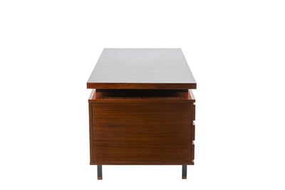Pierre Guariche, Bureau en acajou et métal laqué, années 1960 LS61131725R
