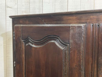 Low Louis XV style cupboard in 19th century walnut