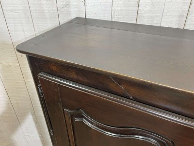 Low Louis XV style cupboard in 19th century walnut