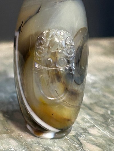 Late 19th or early 20th century Chinese agate snuff bottle - snuff bottle - China