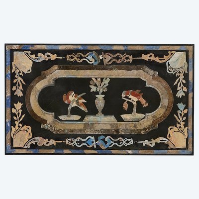 17th-century marble and scagliole top