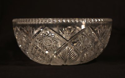 Early 20th-century crystal fruit bowl