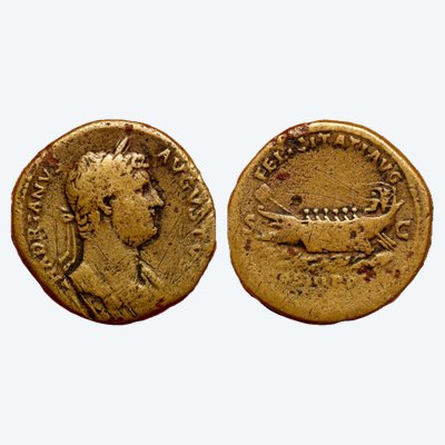 Hadrian Sestertius “FELICITATI AVG” — Certificate of Authenticity