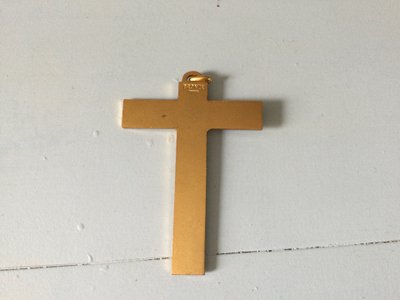 Croce pettorale in bronzo