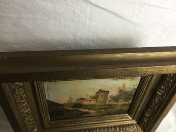 Eugène Galien-Laloue "Veduta di una casa padronale