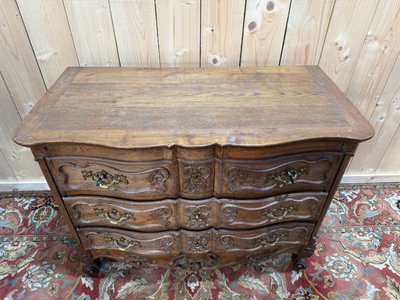 Louis XV Nîmoise-Kommode aus geschnitzter Eiche