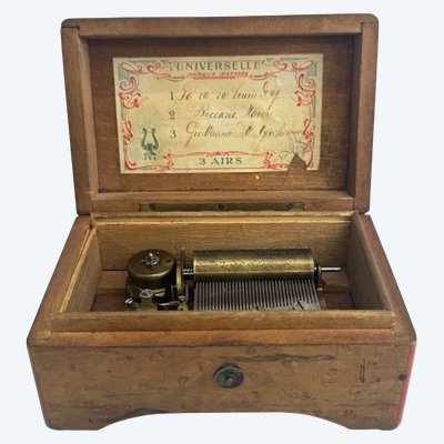 Boîte à musique XIXème, ateliê JTL - 3 airs 