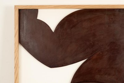 Flachrelieftafel "Die Zwillinge" aus patiniertem Holz. Zeitgenössisch LS67863003