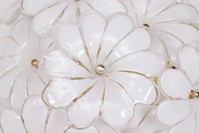 Floral ceiling light in Murano glass