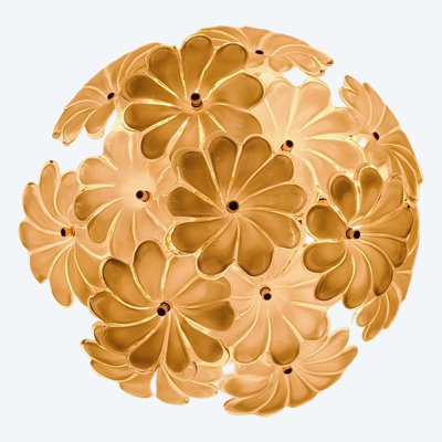 Floral ceiling light in Murano glass