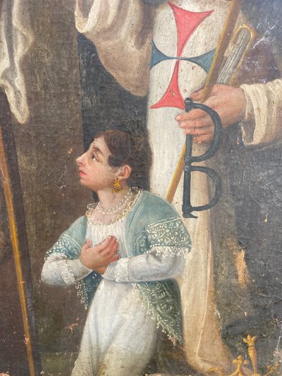 Tableau scène religieuse 
