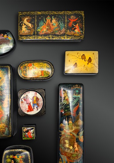 Set of nine BOXES - Russia - 20th century
