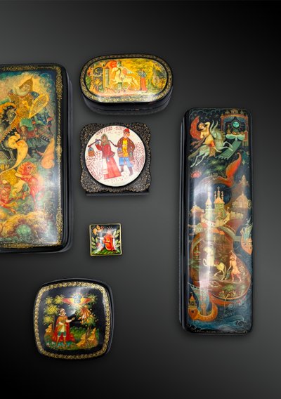 Set of nine BOXES - Russia - 20th century