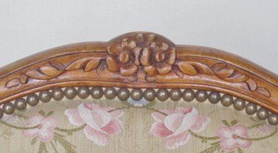 Pair of Louis XV style armchairs.