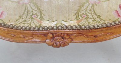 Pair of Louis XV style armchairs.