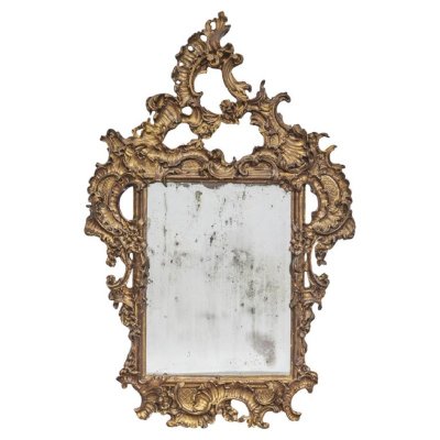 Grande specchio da parete antico, Italia, fine XIX secolo