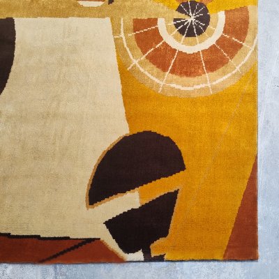 1950s Constructivist Mechanical Futuristic Rug/Tapestry. Made in France