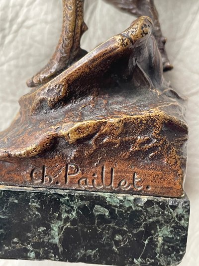 Coq gaulois bronze de Ch.paillet