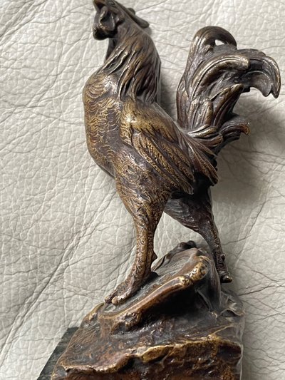 Coq gaulois bronze de Ch.paillet
