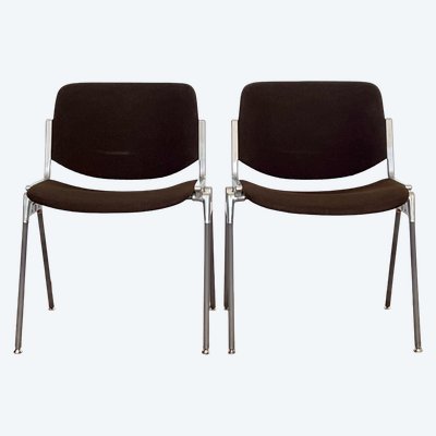 Chaises DSC 106 par Giancarlo Piretti pour  Castelli, Italie années 70