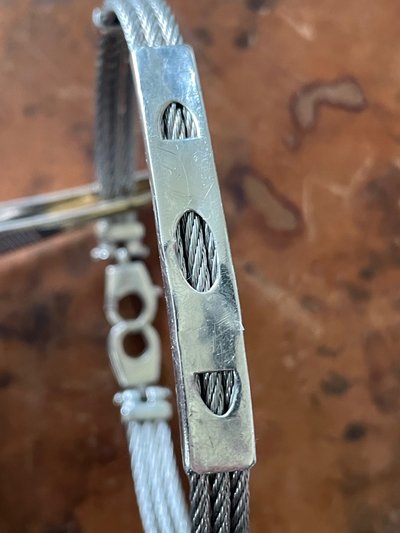 Bracelet argent et acier 