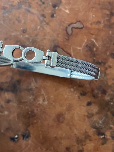 Bracelet argent et acier 