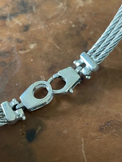 Bracelet argent et acier 