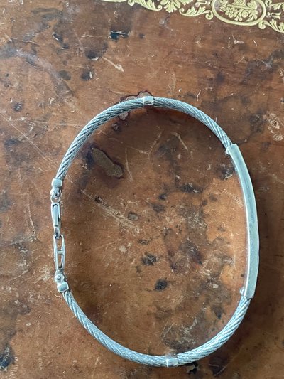 Bracelet argent et acier 