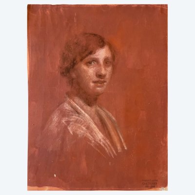 Pastellzeichnung von Costilhes André 