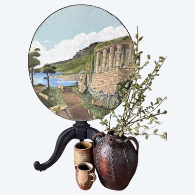 Napoleon III pedestal table with tilting top dating from the 19th century