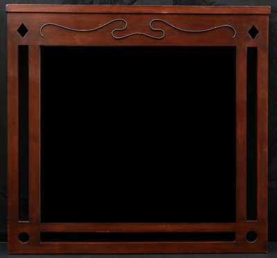Stained Wooden Frame In The Viennese Secession Style, Austrian Work Circa 1900