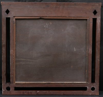 Stained Wooden Frame In The Viennese Secession Style, Austrian Work Circa 1900