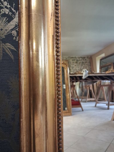 Miroir Louis Philippe à fronton 154 x 98