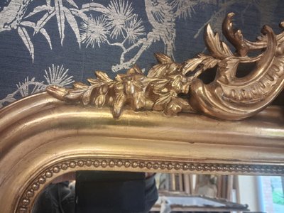 Miroir Louis Philippe à fronton 154 x 98
