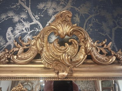 Miroir Louis Philippe à fronton 154 x 98
